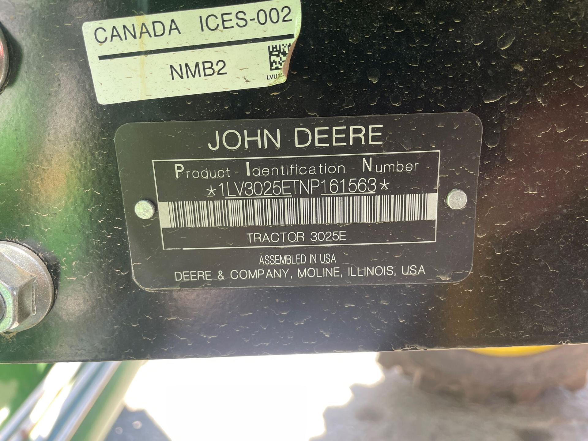 2022 John Deere 3025E Image