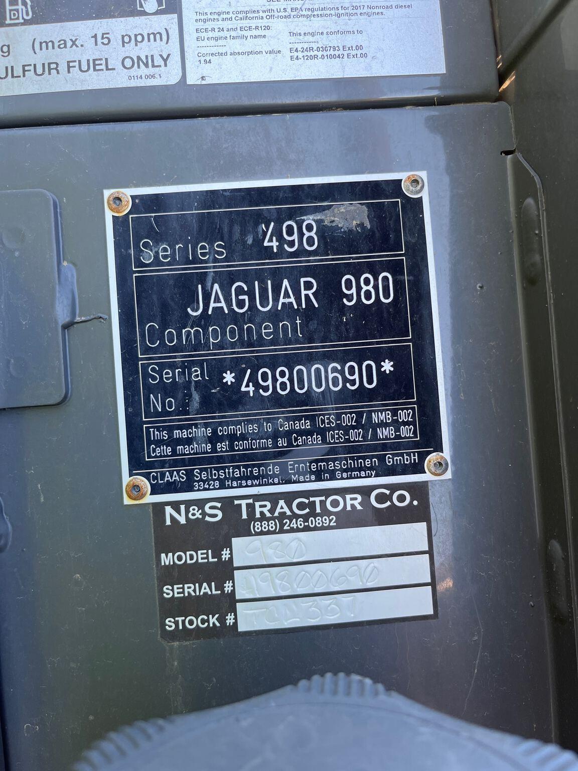 2019 Claas 980 Image