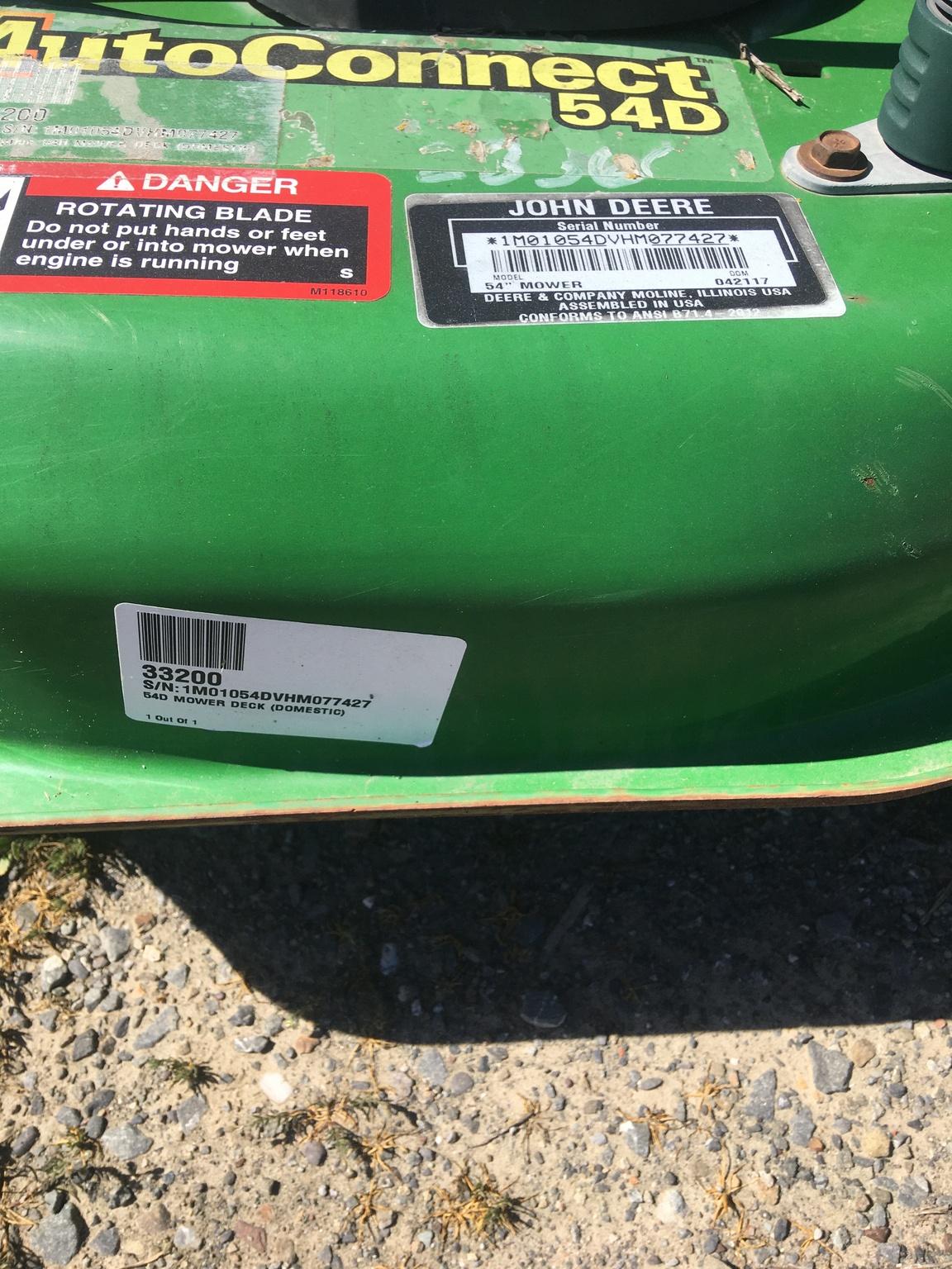 2017 John Deere 54D Image