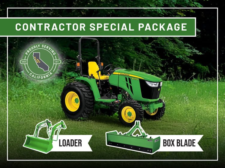 Contractor Special Package 3033R With Loader & Scraper