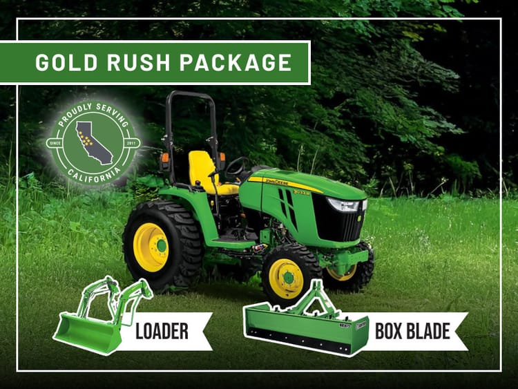Gold Rush Package 3033R With Loader & Scraper
